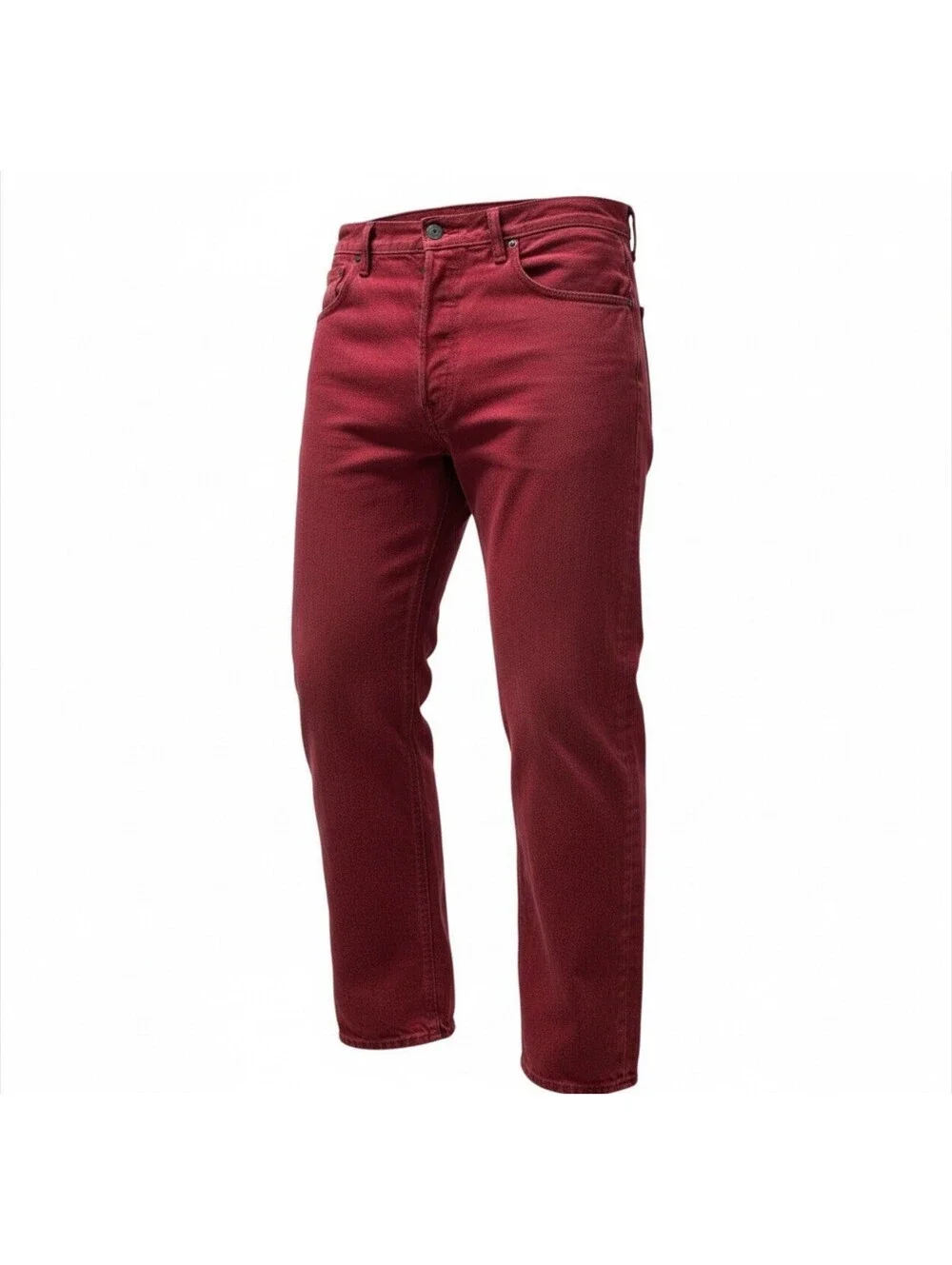 Levi’s 501XX Button Fly Jeans Red Crimson 36x30 Straight Leg Vintage Color